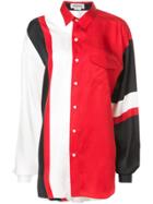 Monse Cutout Colourblock Shirt - Red