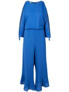 Pinko Ruffled Jumpsuit - Blue