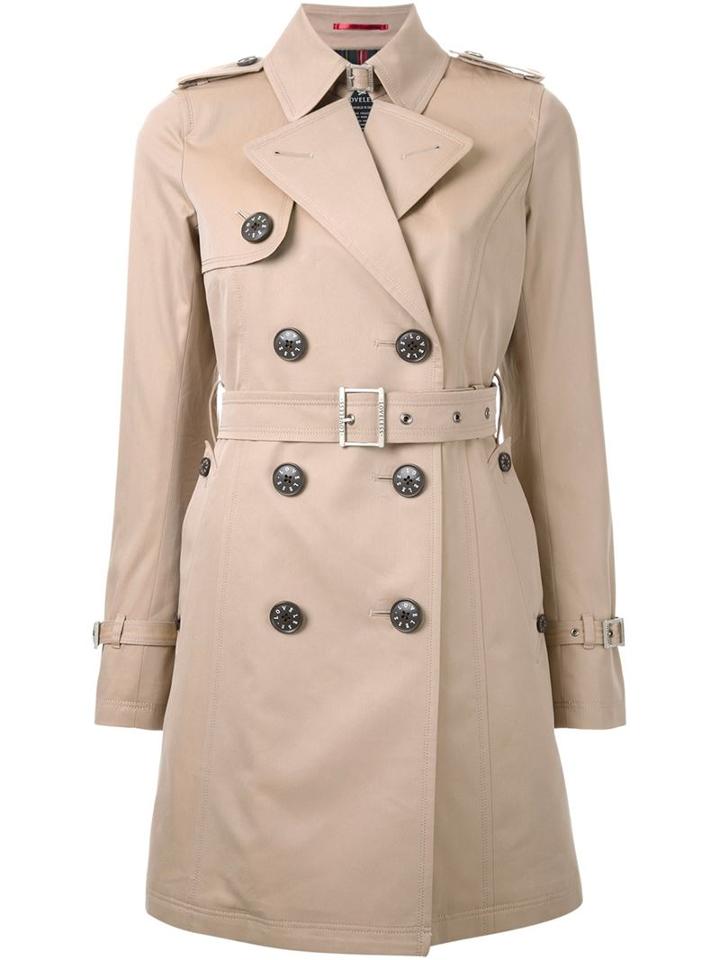 Loveless Classic Trench Coat, Women's, Size: 34, Nude/neutrals, Cotton