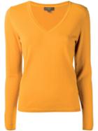N.peal Fine-knit Sweater, Women's, Size: Medium, Yellow/orange, Cashmere