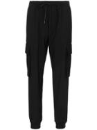 Juun.j Drawstring And Elasticated Waist Cargo Trousers - Black