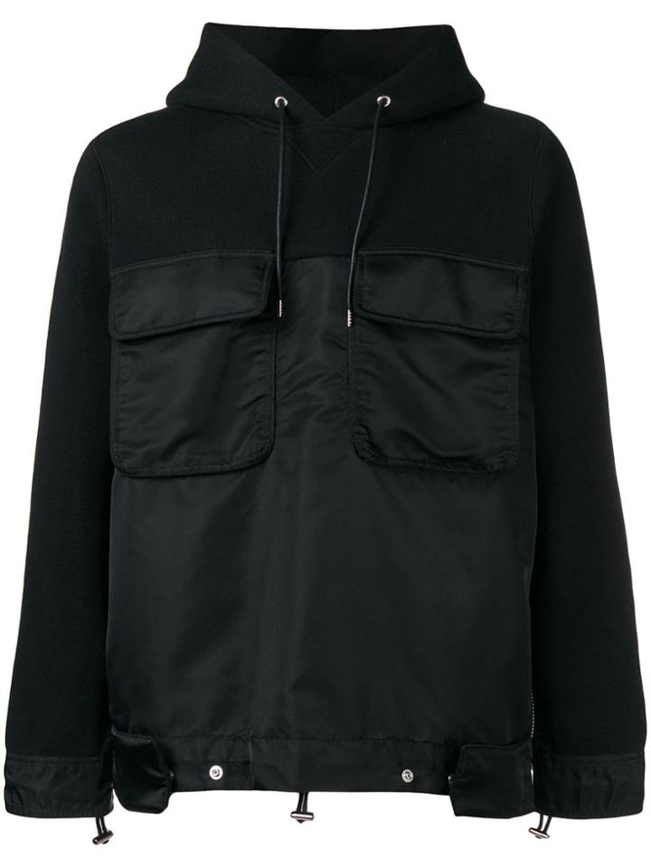 Sacai Flap Pocket Hoodie - Black