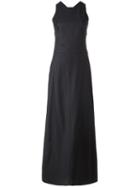 Courrèges Sleeveless Long Dress, Women's, Size: 34, Blue, Viscose/polyester/wool