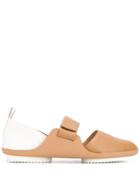 Issey Miyake Touch-strap Ballerina Shoes - Neutrals