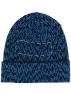 Oamc Cable Knit Beanie - Blue