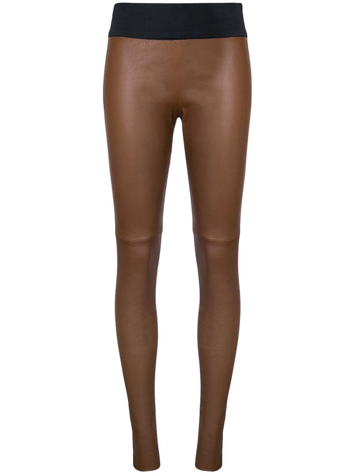 Kitx - Cat Trousers - Women - Leather - 12, Brown, Leather