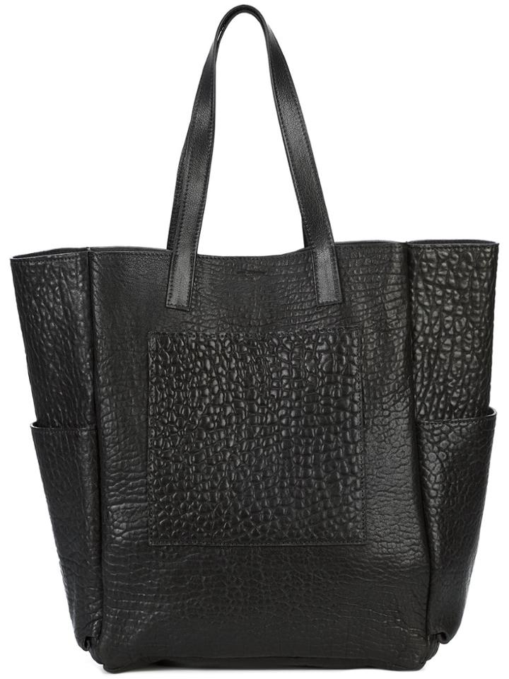 B May Embossed Tote Bag - Black