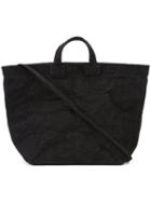 Zilla Large Shopper Bag, Women's, Black, Aluminium/cotton