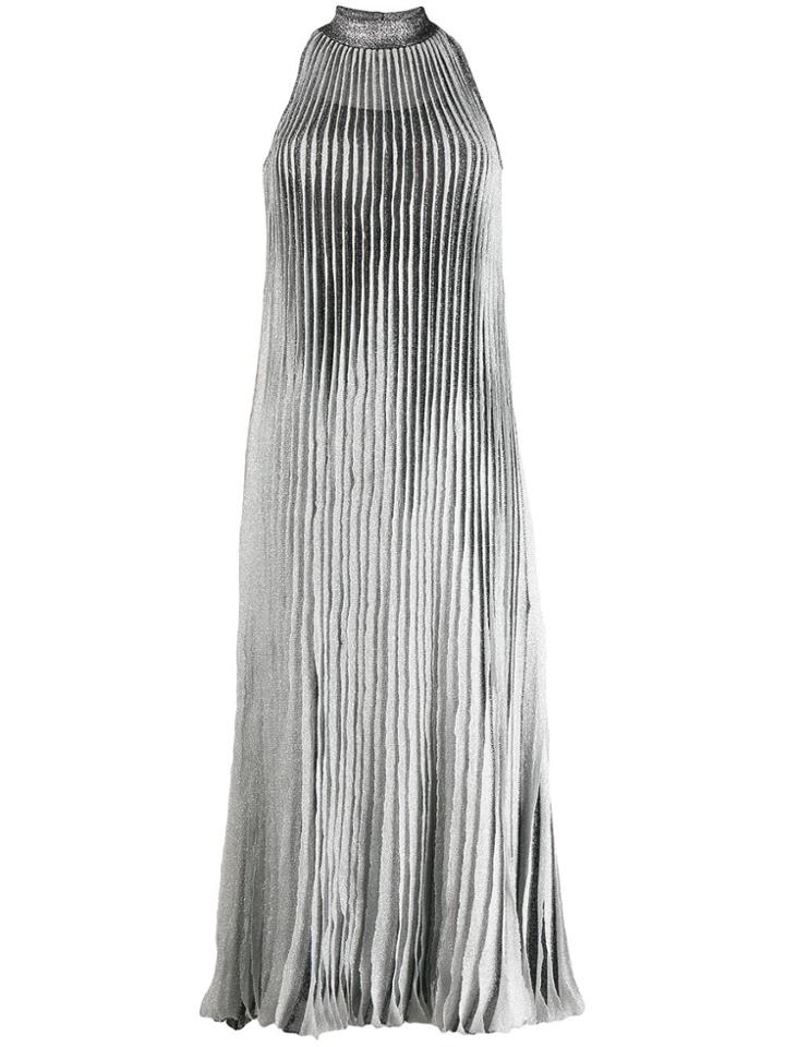 Missoni Pleated Midi Dress - Silver