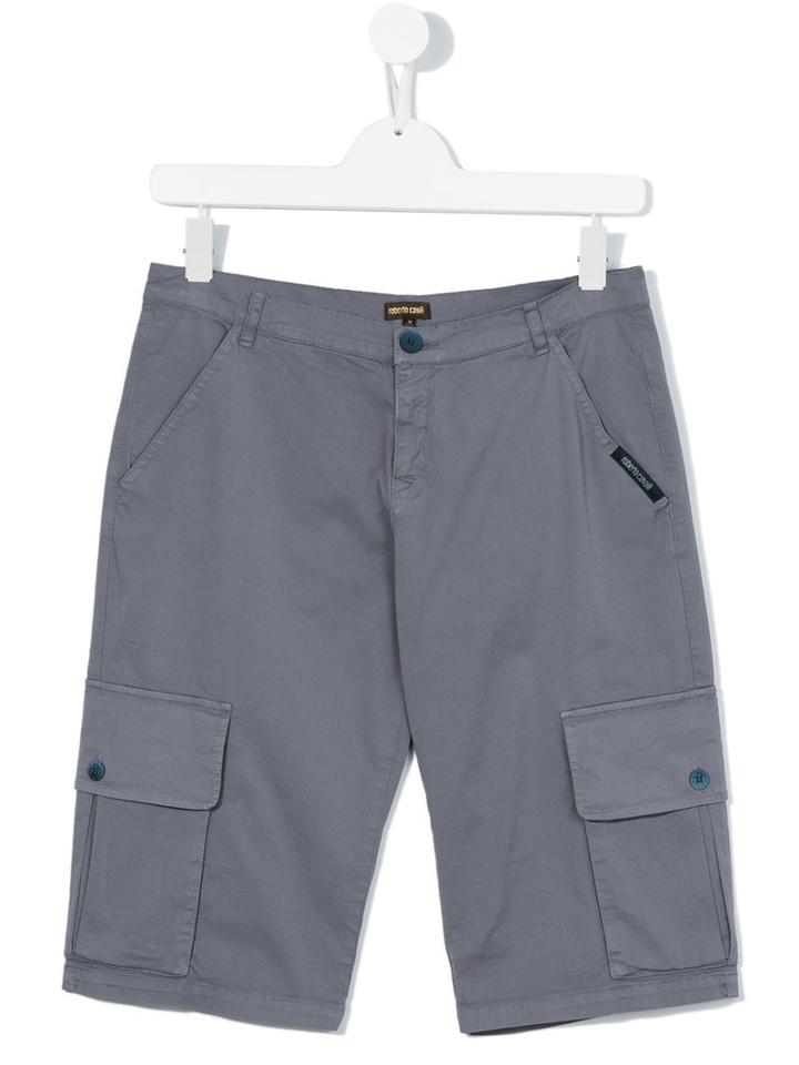 Roberto Cavalli Kids - Cargo Shorts - Kids - Cotton/spandex/elastane - 16 Yrs, Boy's, Grey
