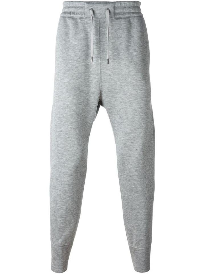 Helmut Lang Drop-crotch Track Pants, Men's, Size: Small, Grey, Modal/micromodal