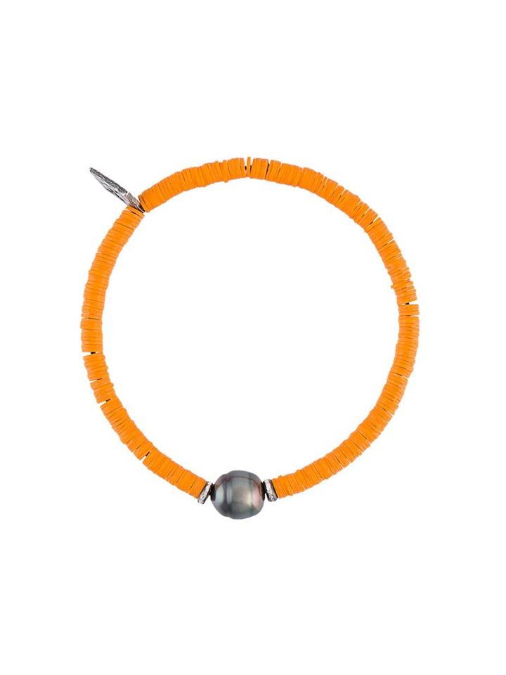 M. Cohen Sibyl Pearl & Disk-bead Bracelet