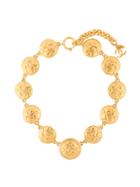 Chanel Vintage 1980s Vintage Chanel Quilted Coin Collar - Metallic