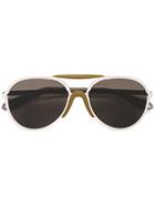 Givenchy Eyewear Contrast Aviator Sunglasses - Metallic