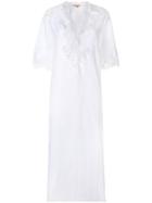 Ermanno Scervino Lace Insert Shift Dress - White
