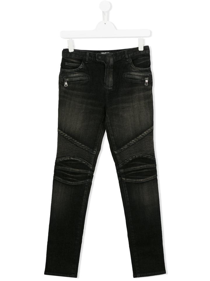 Balmain Kids Regular Jeans, Girl's, Size: 14 Yrs, Black