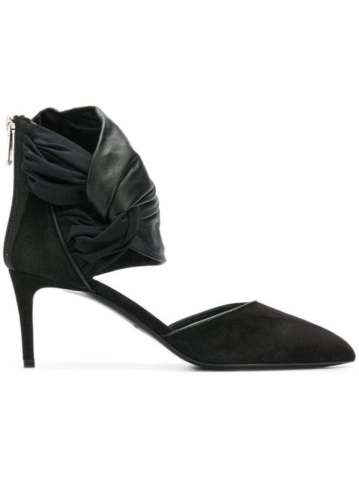Balmain Knot Detail Sandals - Black