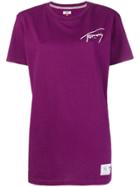Tommy Jeans Logo T-shirt - Pink & Purple