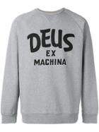 Deus Ex Machina Logo Crewneck Sweatshirt - Grey