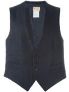 Romeo Gigli Vintage Classic Waistcoat, Men's, Size: 46, Black