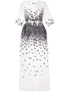 Baruni Floral Maxi Dress - White