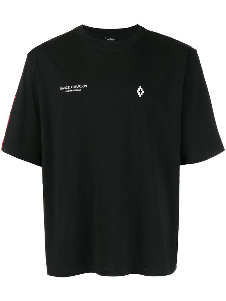 Marcelo Burlon County Of Milan Wings Barcode T-shirt - Black
