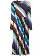 Stine Goya Diagonal Stripes Dress - Multicolour
