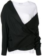 Act N&deg;1 Layered Wrap Blouse - Black