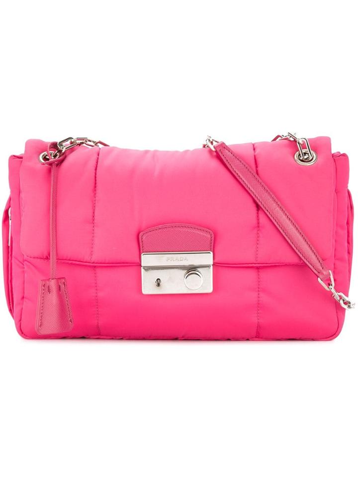 Prada Vintage Chain Shoulder Bag - Pink