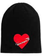 Palm Angels Heart Safety Pin Hat - Black