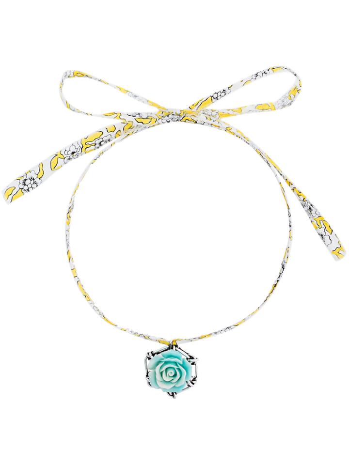 Dannijo Tea Floral Pendant Necklace - Multicolour