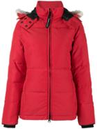 Canada Goose Chelsea Fur Trimmed Parka - Red