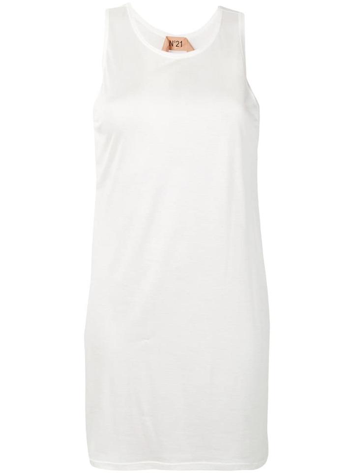 No21 Jersey Tank Top - White