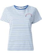 Marc Jacobs Skinny Stripe T-shirt, Women's, Size: L, Blue, Cotton