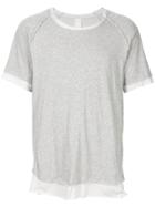 Carpe Diem Layered Look T-shirt - Grey
