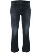 7 For All Mankind - Stonewashed Cropped Jeans - Women - Cotton/polyester/spandex/elastane - 28, Black, Cotton/polyester/spandex/elastane