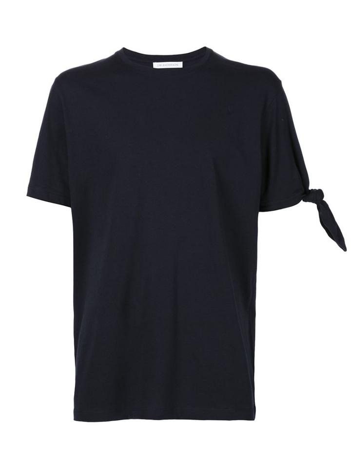 J.w. Anderson Single Knot T-shirt, Men's, Size: Xl, Blue, Cotton