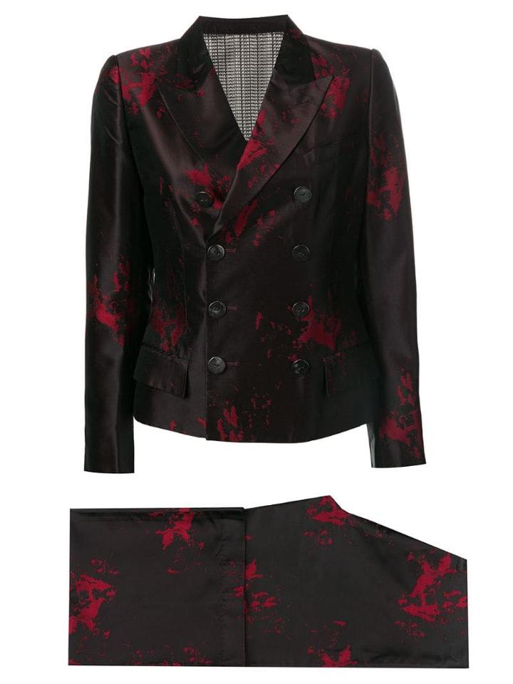 Jean Paul Gaultier Pre-owned Jacquard Two Piece Suit - Black