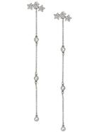 Federica Tosi Crystal Embellished Star Dangling Earrings - Metallic