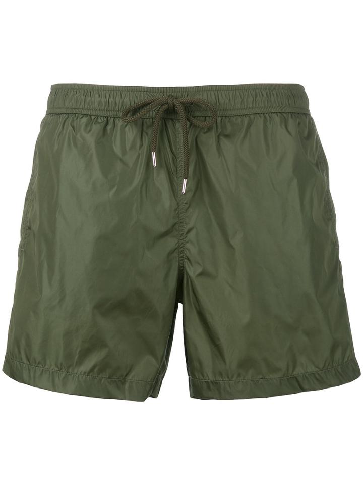 Moncler - Logo Plaque Swimming Trunks - Men - Polyamide/polyester - L, Green, Polyamide/polyester