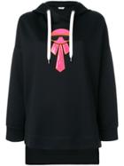 Fendi Karlito Appliqué Hoodie - Black