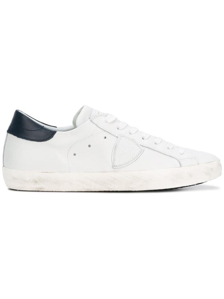 Philippe Model Side Logo Sneakers - White