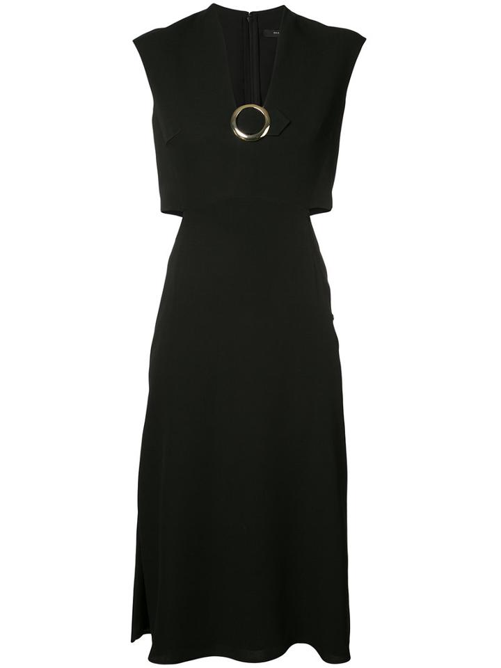 Derek Lam - Ring Detail Dress - Women - Silk - 42, Black, Silk