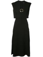 Derek Lam - Ring Detail Dress - Women - Silk - 42, Black, Silk