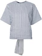 Eudon Choi Striped T-shirt, Women's, Size: 8, Blue, Cotton/linen/flax/polyamide/polyester
