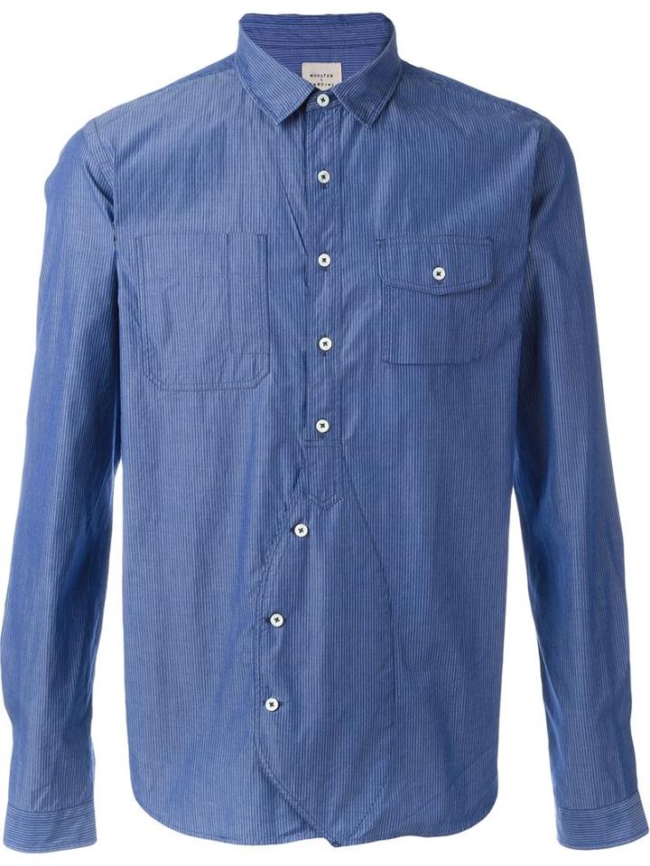 Wooster + Lardini Patch Pocket Striped Shirt