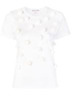 Comme Des Garçons Girl Balls Embellished Blouse - White