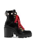 Gucci Leather Ankle Boot - Black