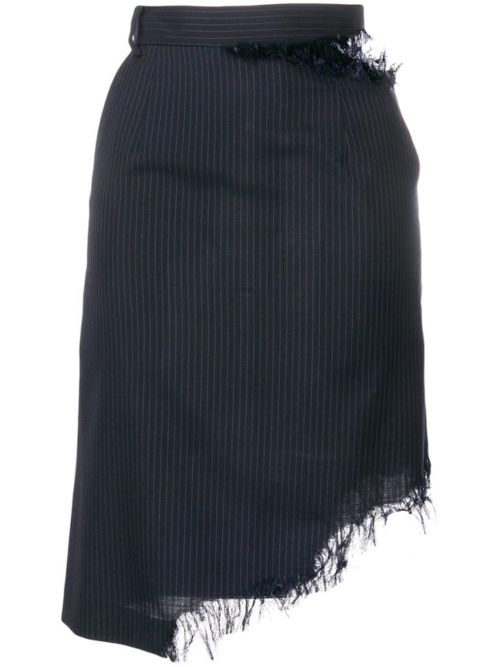 Facetasm Skirt With Stripes - Blue