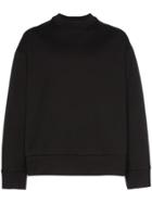 Y-3 Signature Graphic Cotton Crew Neck Sweatshirt - Black